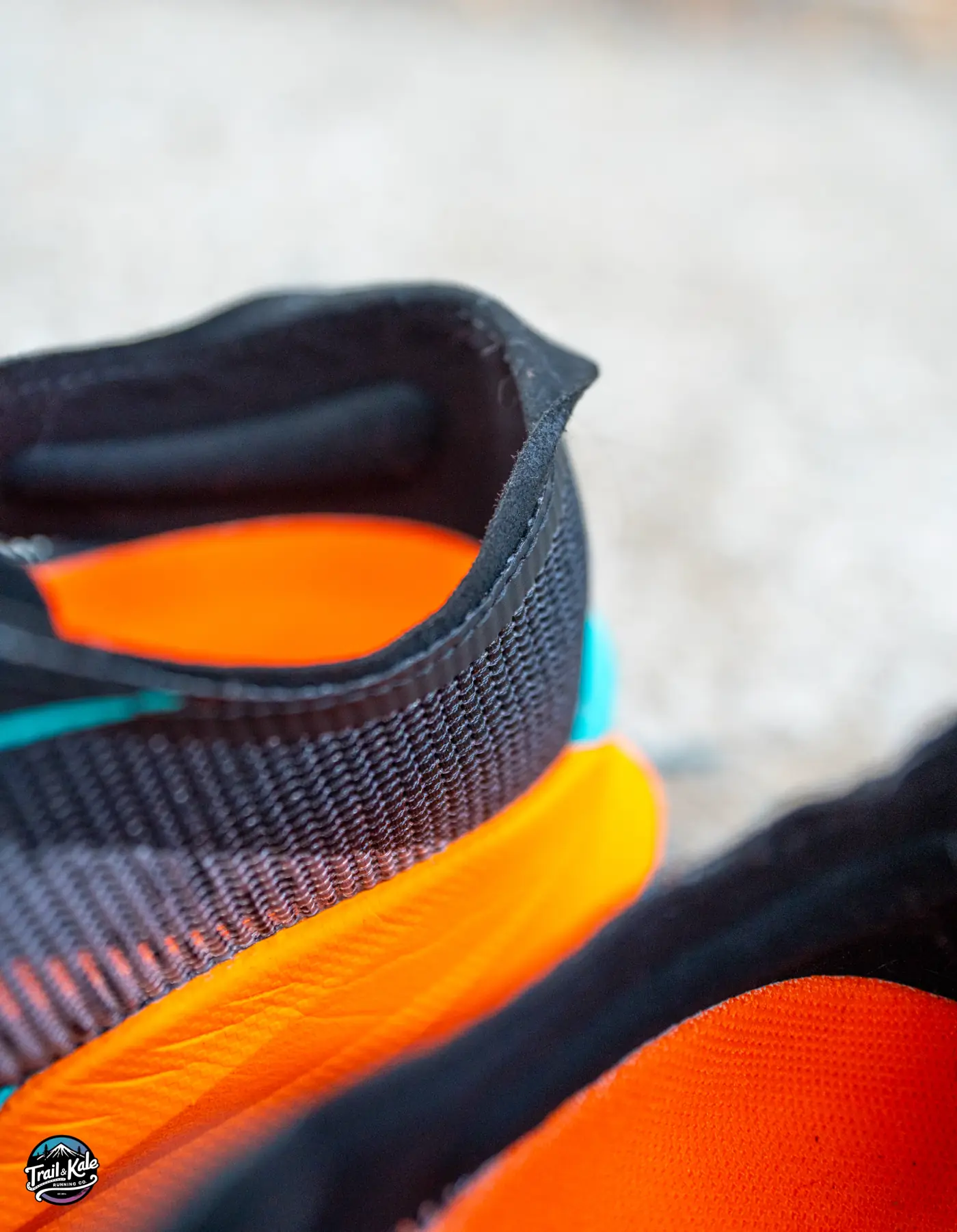 The HOKA Mach X 2 heel counter, which granted, does keep your foot locked in and comfortable, has comfort issues due to the minimal and harsh edge of the heel counter.