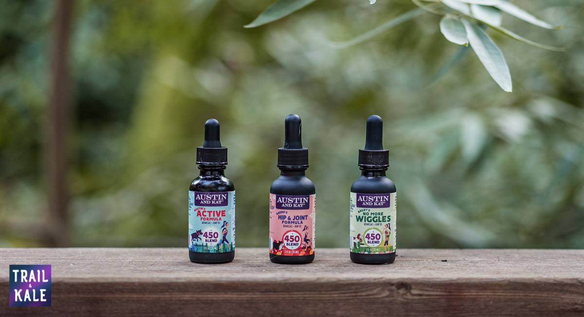 CBD oil for dogs from Austin and Kat - Trail and Kale