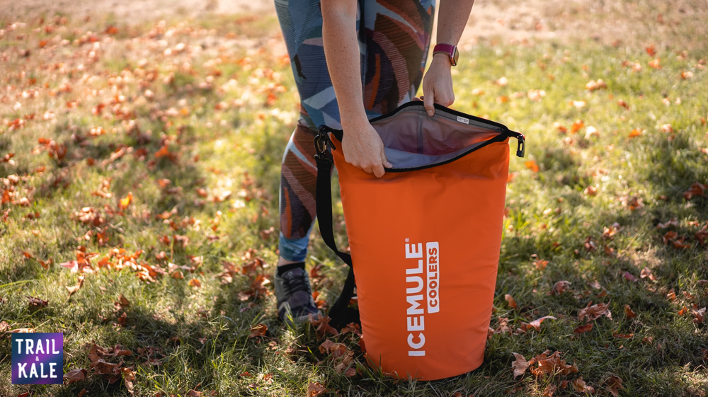 The IceMule Cooler in this review is the medium size, and opens easily by unclipping and unrolling the top | IceMule Cooler Review