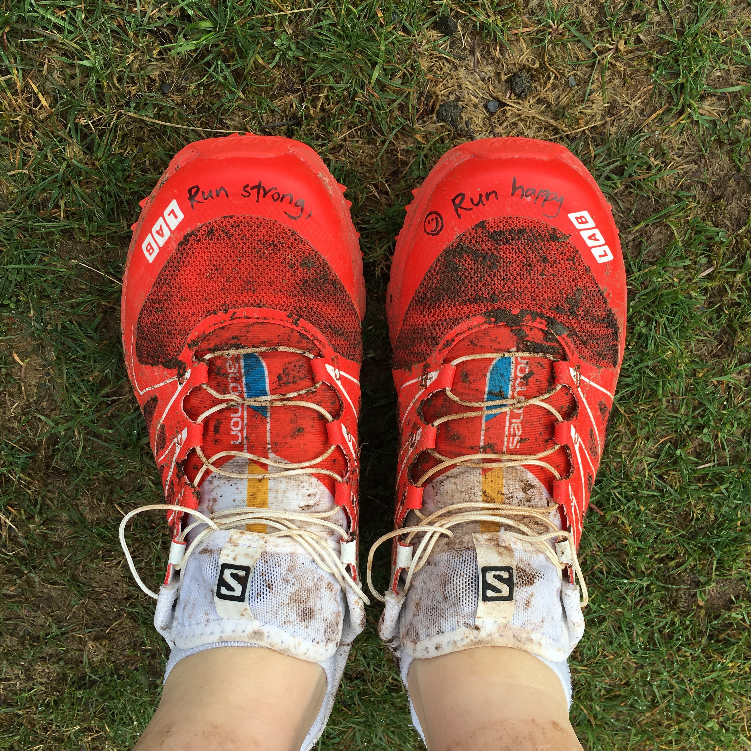 Salomon Sense Ultras signed by Anna Frost