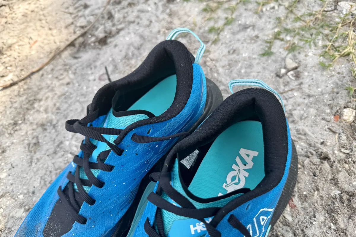 Hoka Mafate 5 soft collars and heel counter