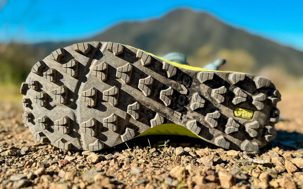 Inov8 Trailtalon Speed Graphene rubber outsole with 6mm lugs