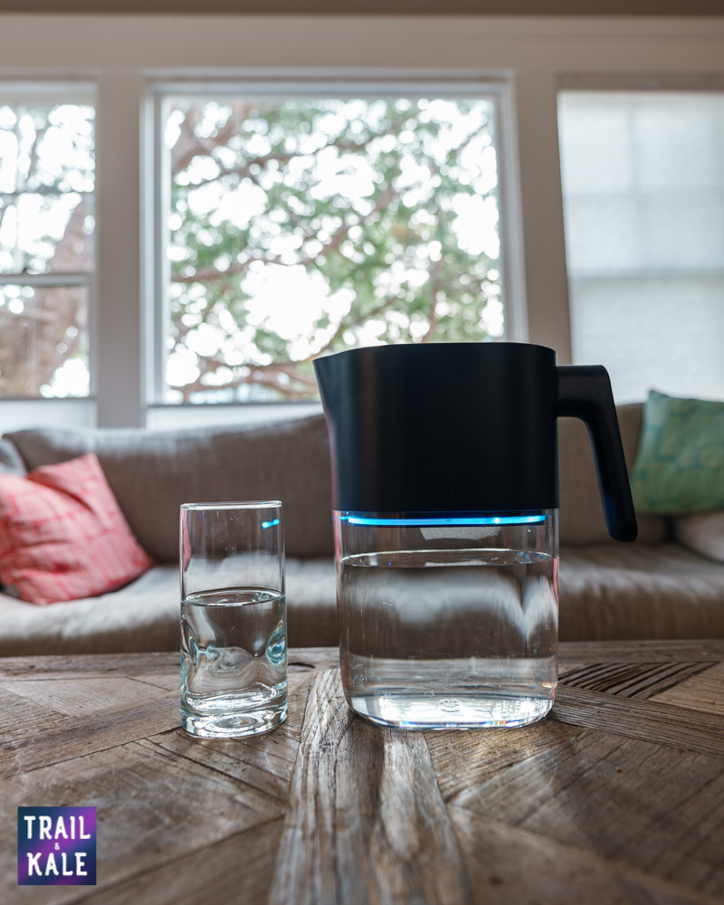 LARQ Pitcher Review purifier and water pitcher for hoe use Trail and Kale web wm 9