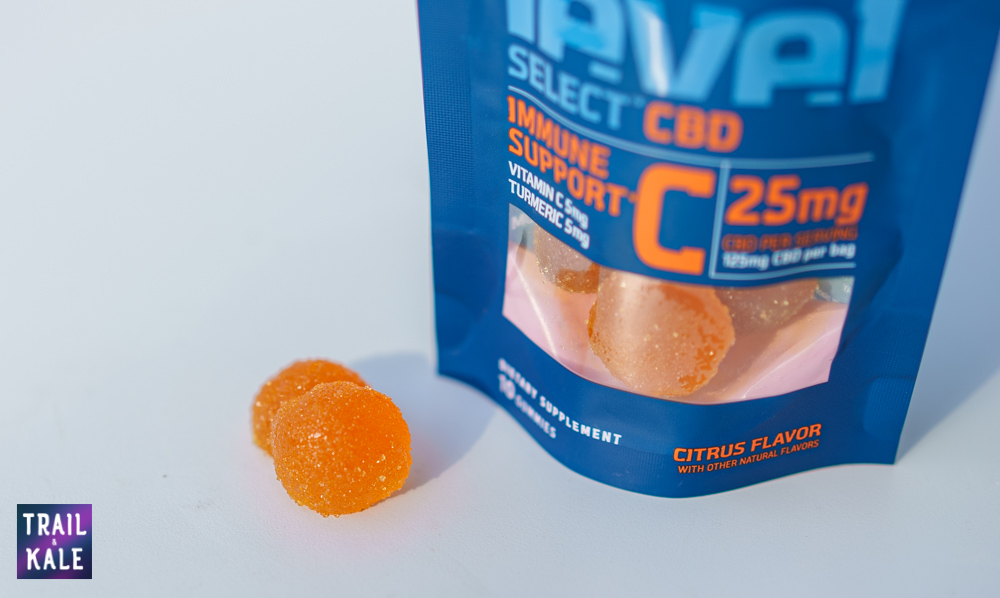 Level Select CBD Review CBD Gummies with immune support texture Trail and Kale web wm 16