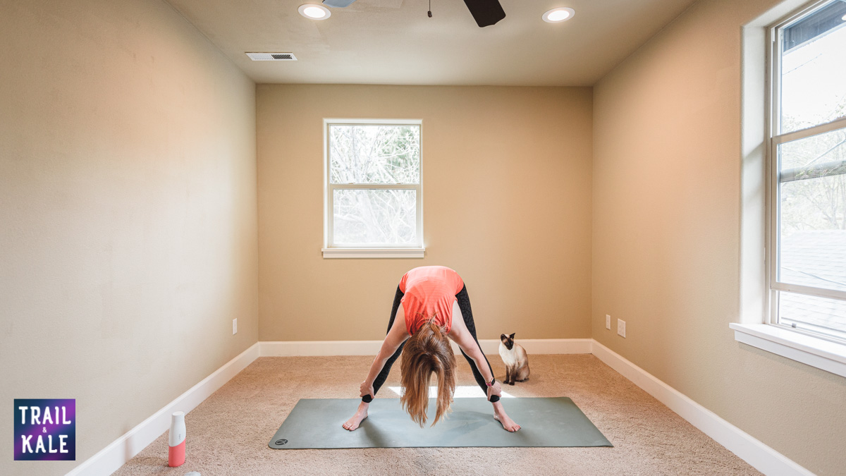 Lululemon Easy Yoga Stretches For Runners trail and kale Forward Fold