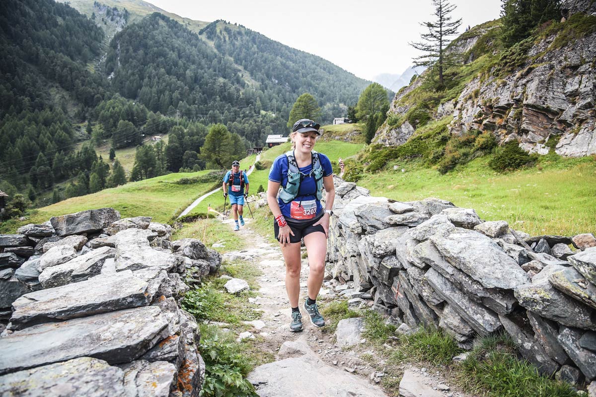 Matterhorn Ultraks 30k Helen approaching the finish Trail Kale