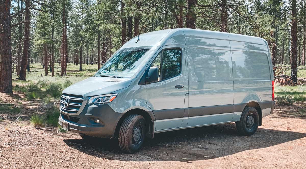 essential factory options for our Sprinter van conversion - high roof sprinter van 144 wheelbase