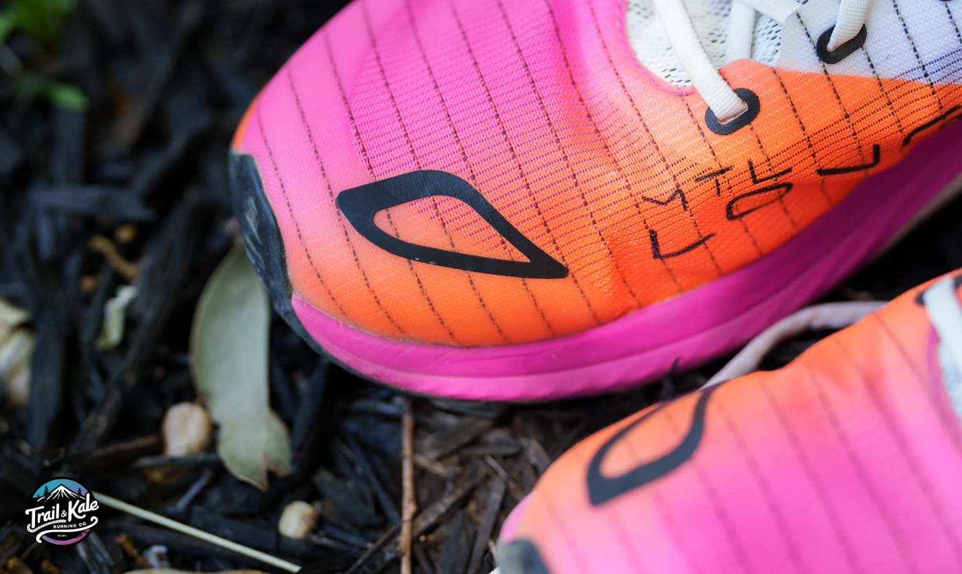 A closer look at that Matryx upper mesh, with extra durability in areas where it's needed