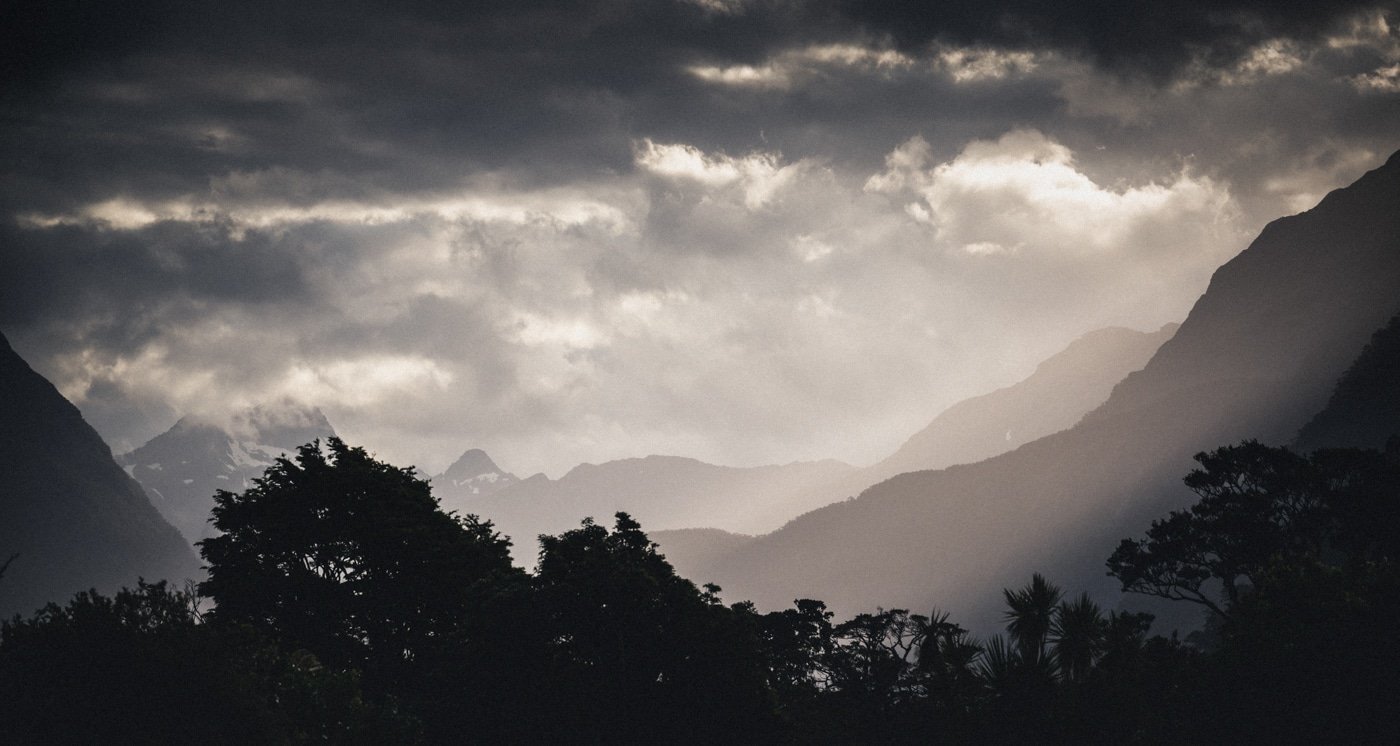 Milford Sound sunset