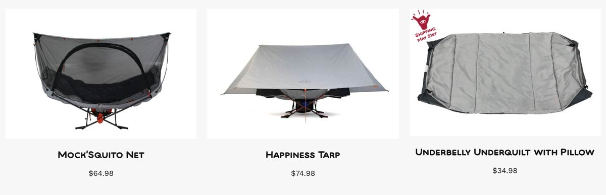 Mock ONE Hammock Additional Extras Trail and Kale