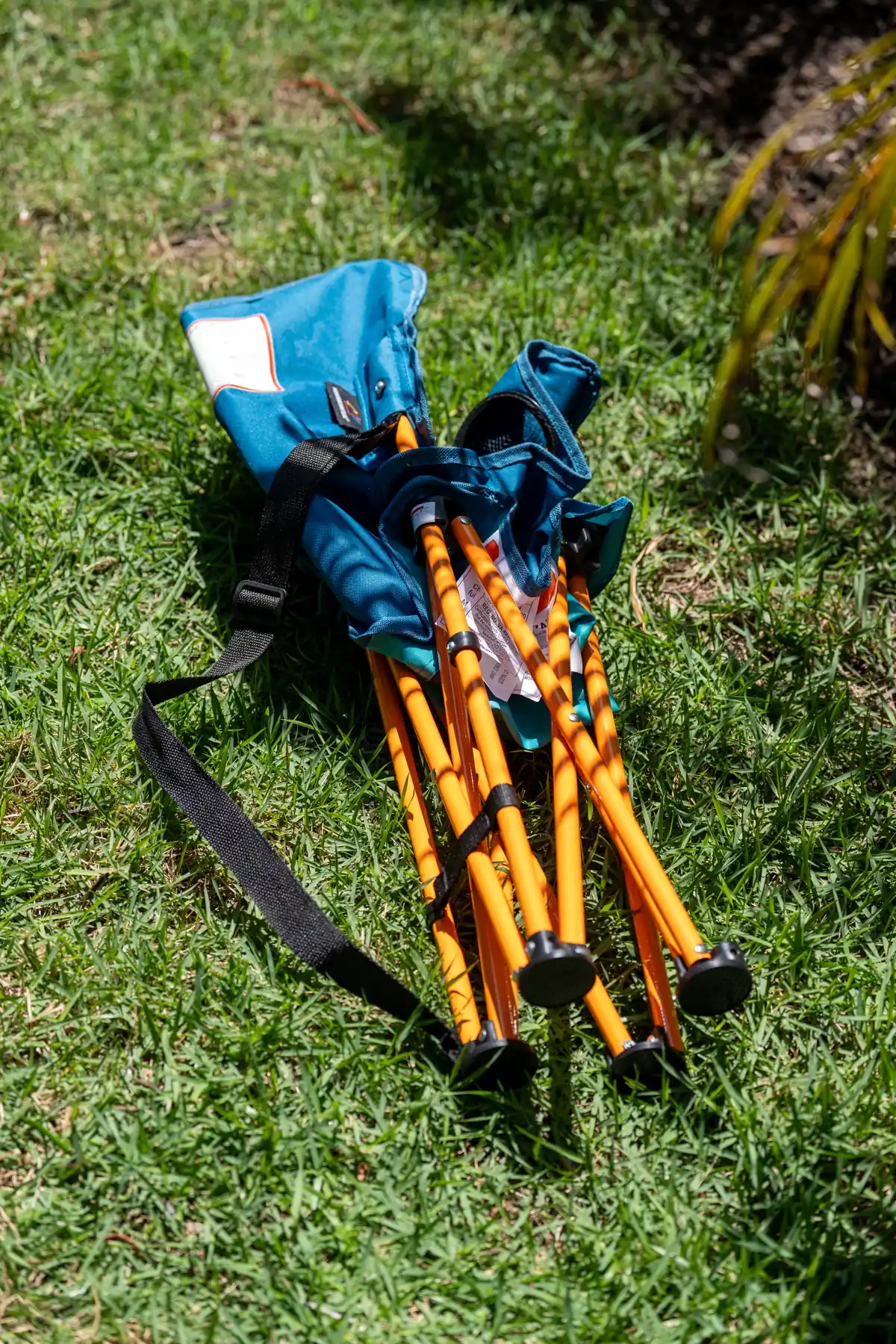 Mountain Summit Gear Kids' Camp Chair folded away with its own carry strap