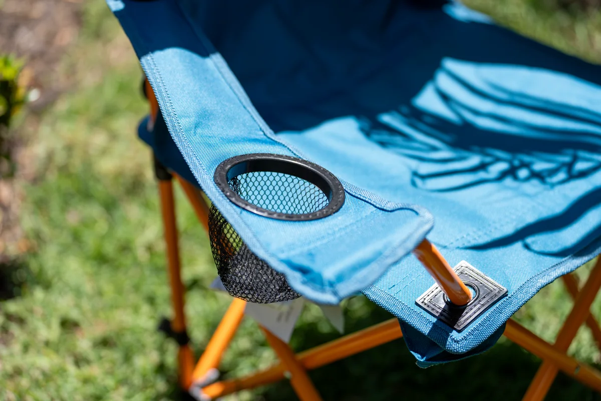 Mountain Summit Gear Kids' Camp Chair cup holder for my water bottle