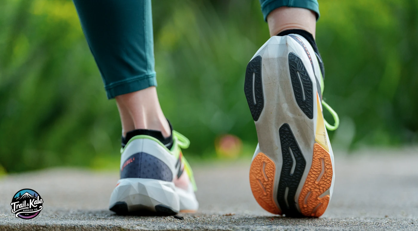 A look at the outsole on the NB Rebel v4