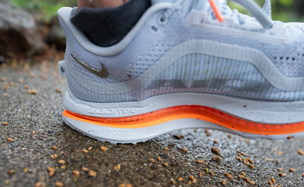 Nike Pegasus Premium midsole consists of 3 layers: ZoomX foam, Air Zoom, ReactX foam