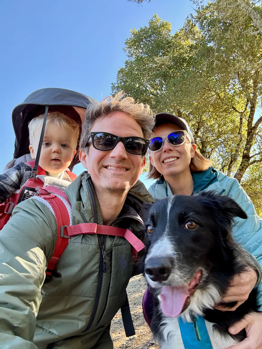 A Family hike with mum, dad, and Kepler