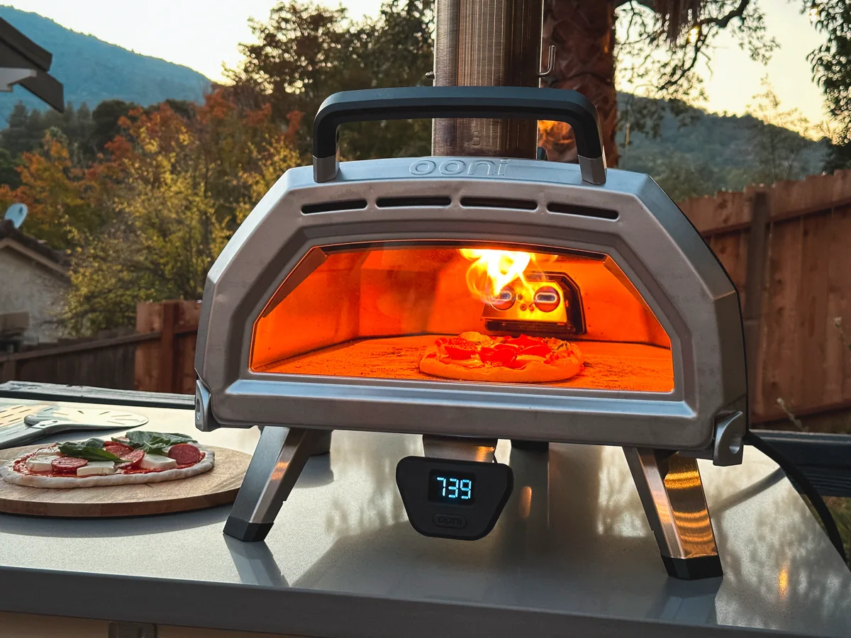 Cookin’ on gas with the Ooni Karu 16 dual fuel oven which is also a wood fired pizza oven