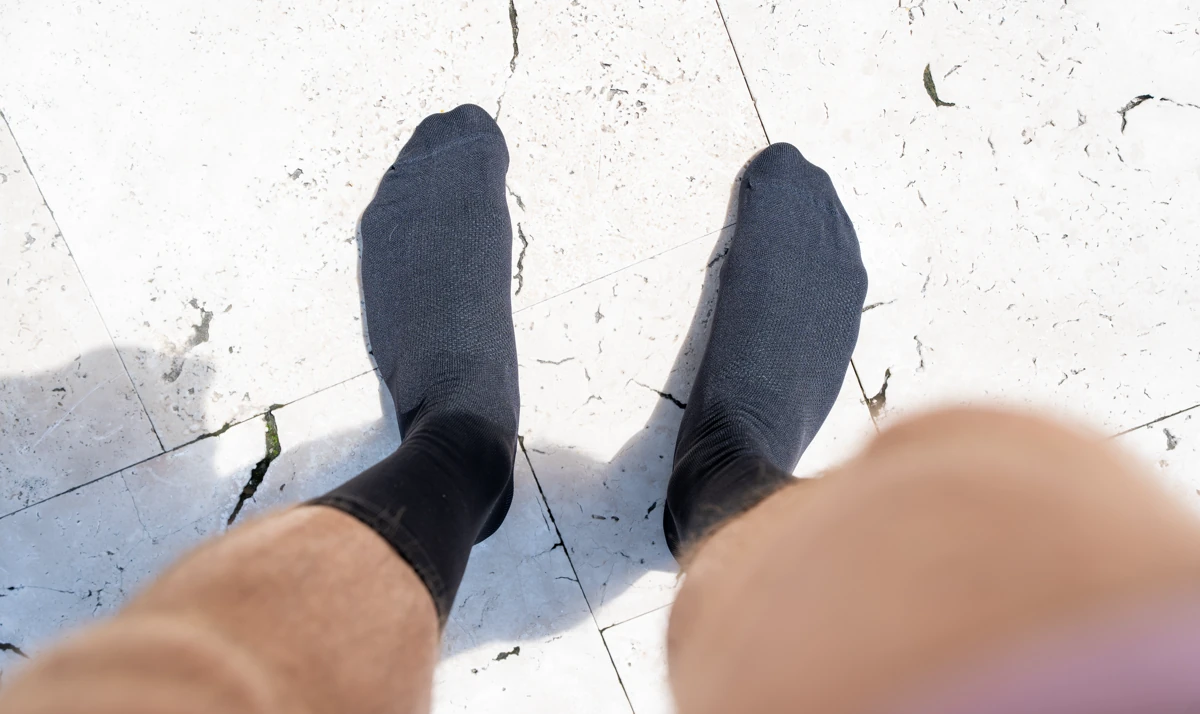 QEJA Race Day Socks have a seamless construction