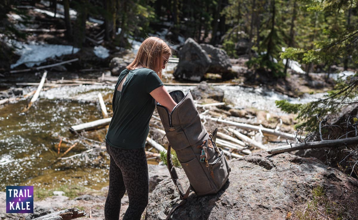 Revelry Drifter Backpack review trail and kale web wm 16