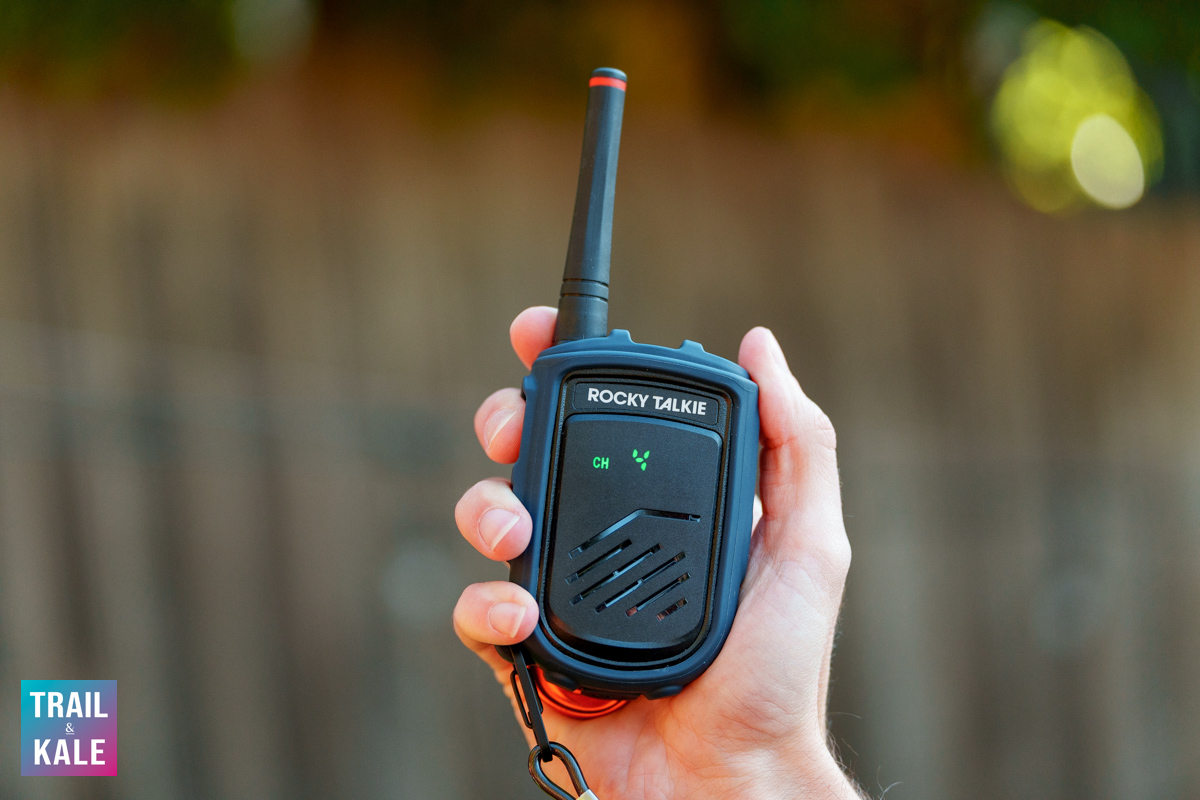 I just love the ergonomics of the Rocky Talkie radios, the rubber texture of the protective case feels great to the touch, and the shape of the radio is easy to grab