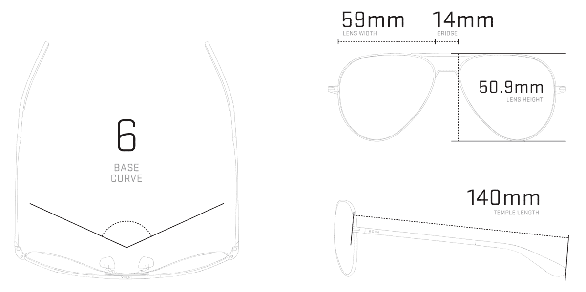 ROKA Phantom Ti 59mm size ROKA Phantom Ti 59mm size