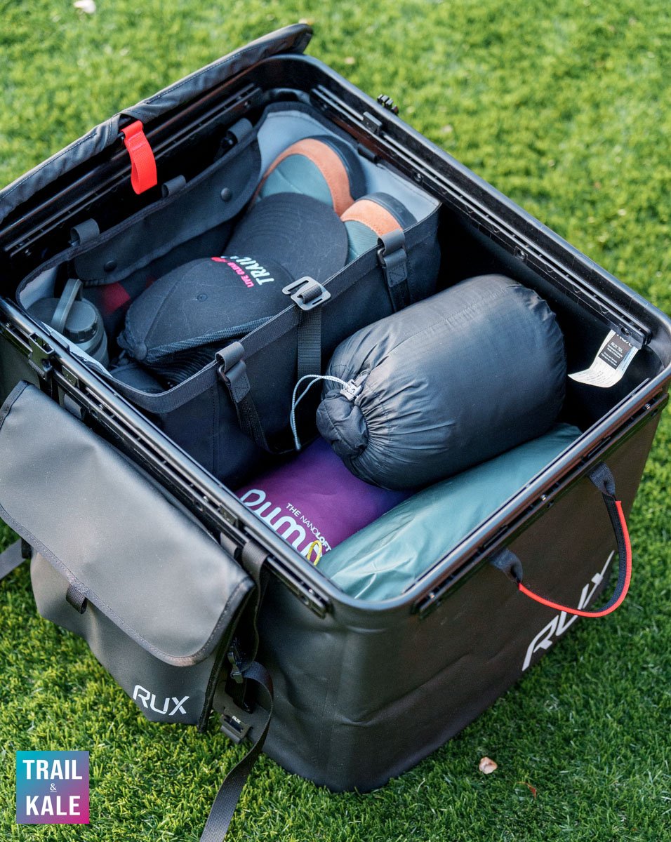 RUX 70L stores so much gear