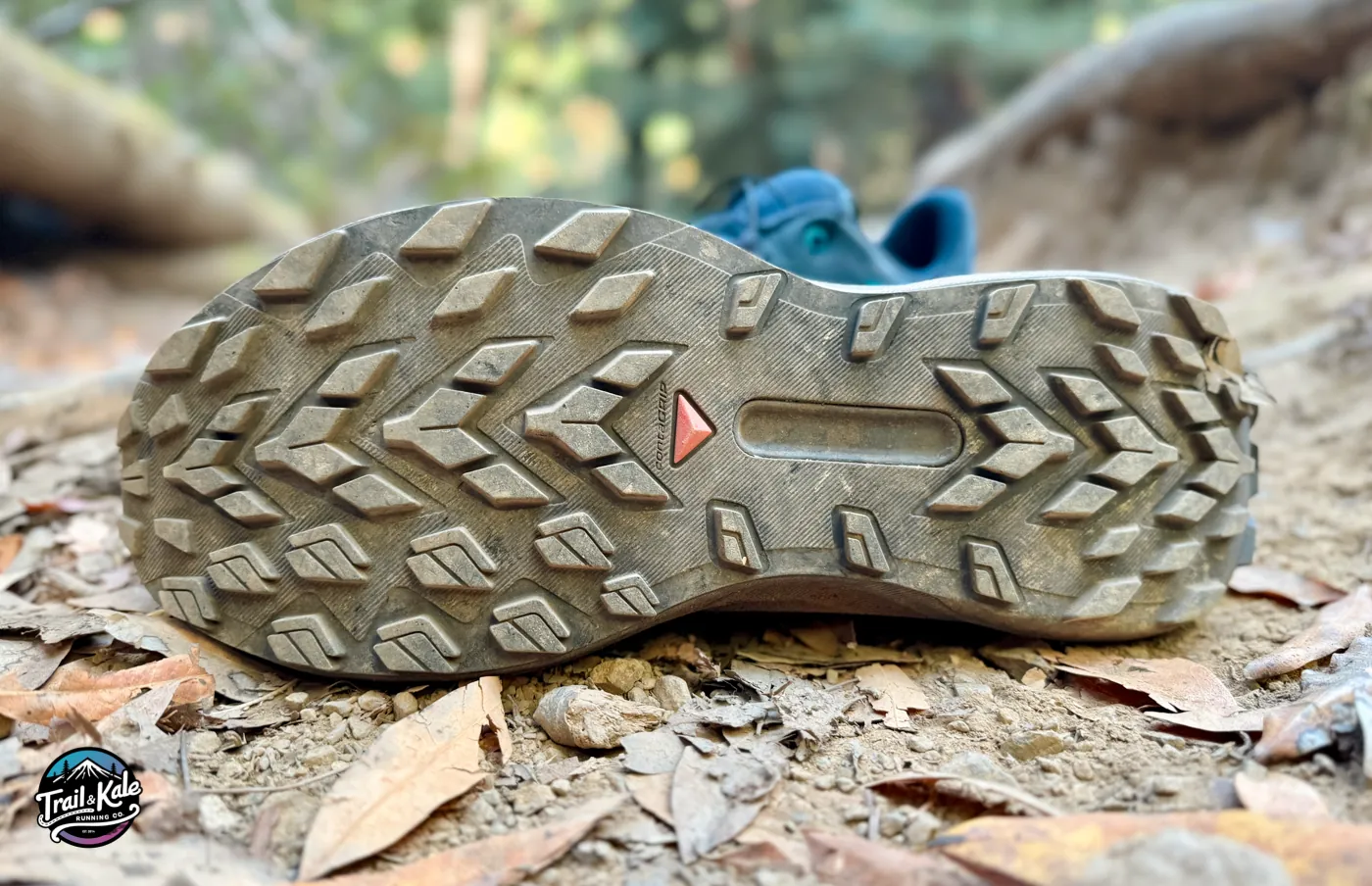 Salomon Genesis' aggressive 5mm lugs bite into the trail, delivering excellent traction that makes steep ascents feel very manageable.