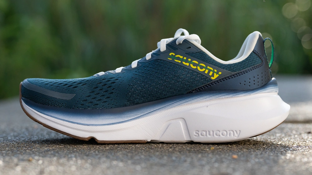Saucony Guide 17 review inside edge showing the support system and midsole cradle