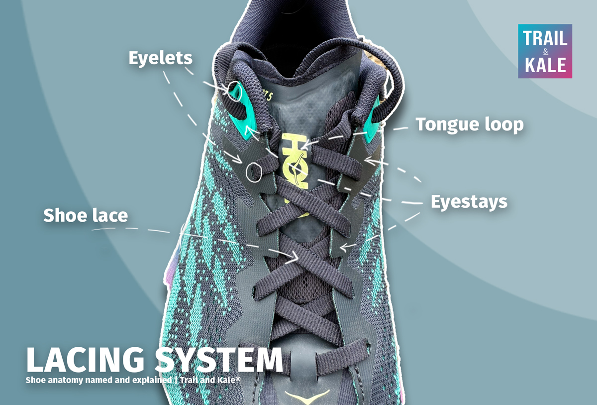 Shoe lacing system anatomy