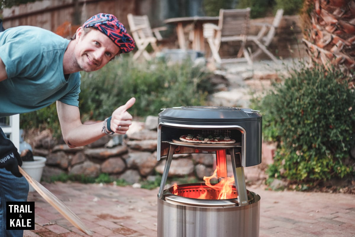 Solo Stove Pi Fire Review The firepit pizza oven by Trail and Kale watermarked 22