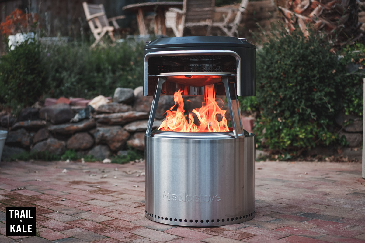 Solo Stove Pi Fire Review The firepit pizza oven by Trail and Kale watermarked 3