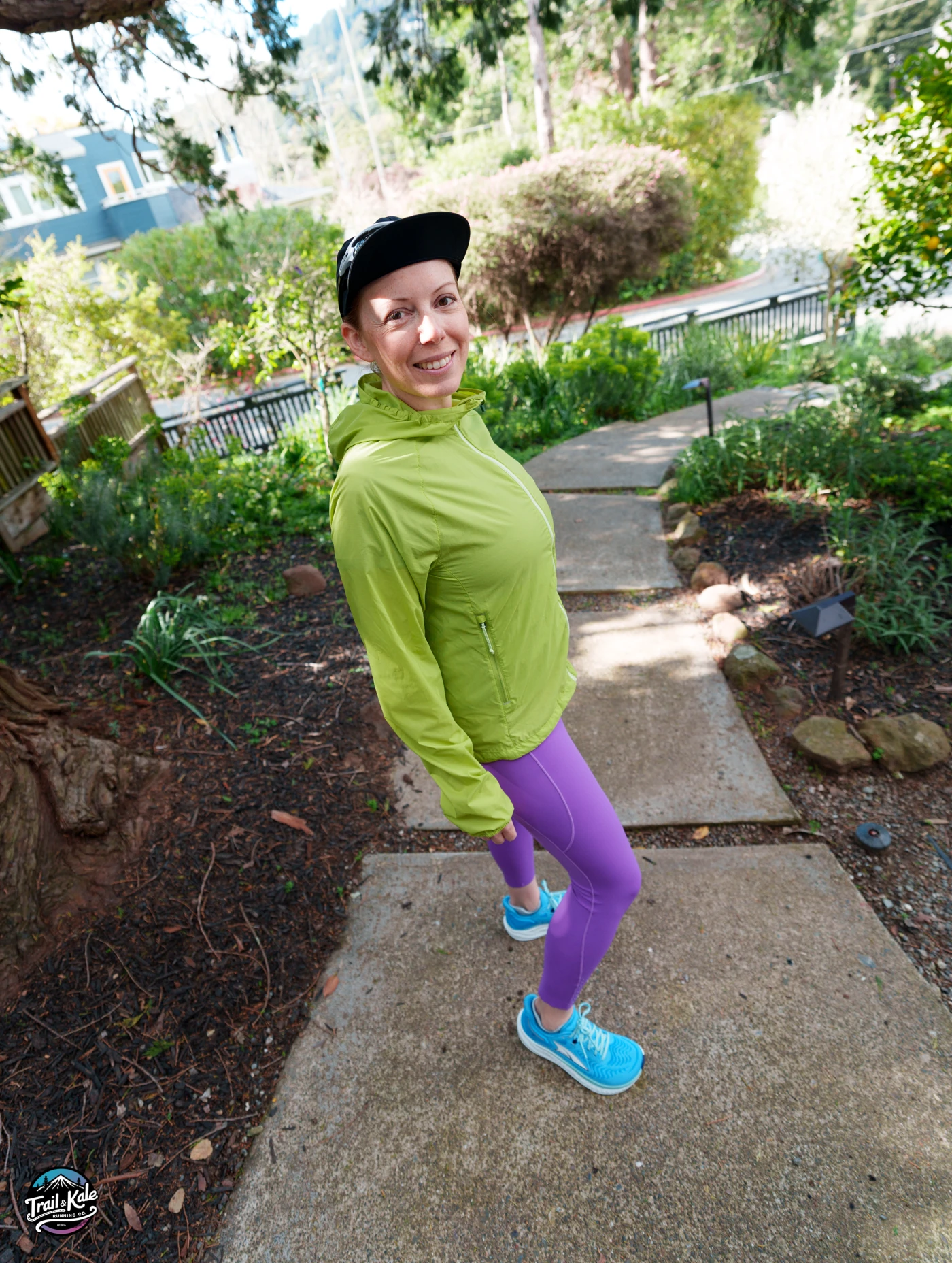 Wearing the Stio Second Light windshell on a fresh spring morning run.