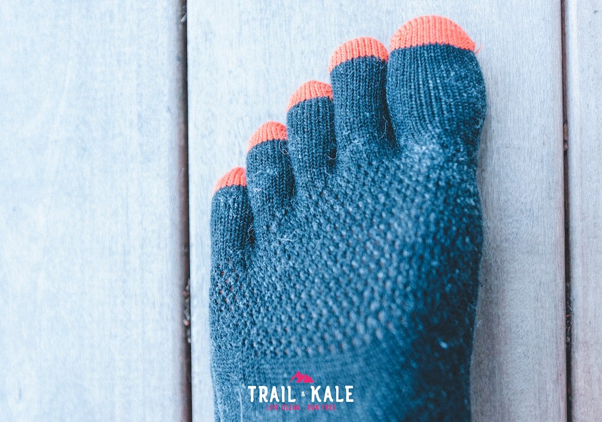 tabio trailblazer trail running socks review - trail & Kale