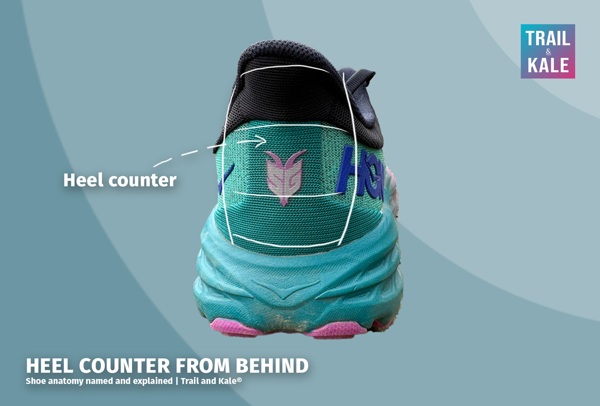 Here's an image of the heel counter from behind to show you the extent of it.