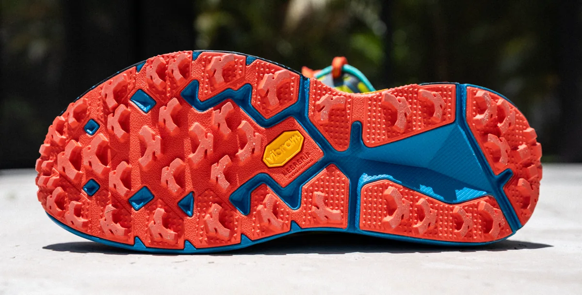 The HOKA Speedgoat 2 Vibram Megagrip outsole