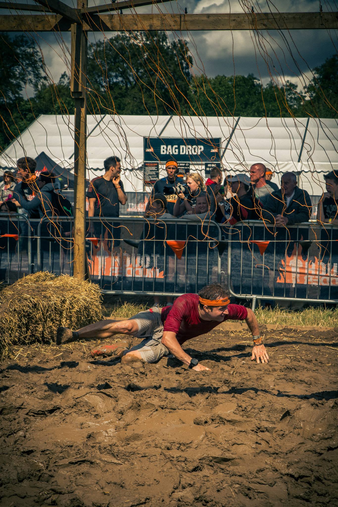 I fell because of a simultaneous electric shock to my mouth and groin, not the lack of shoe grip! :D