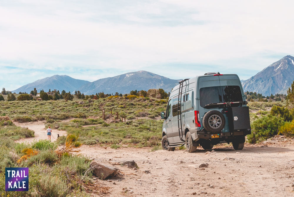 Trail and Kale campervan in Sierras California wm 1