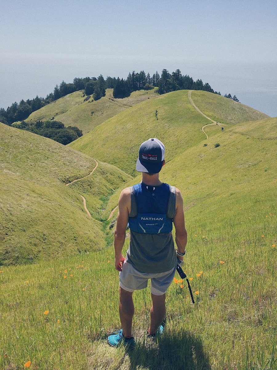 trail & kale trail running trucker hat