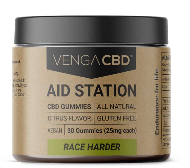 Venga CBD Aid Station CBD Gummies product trail and kale 610x541 1