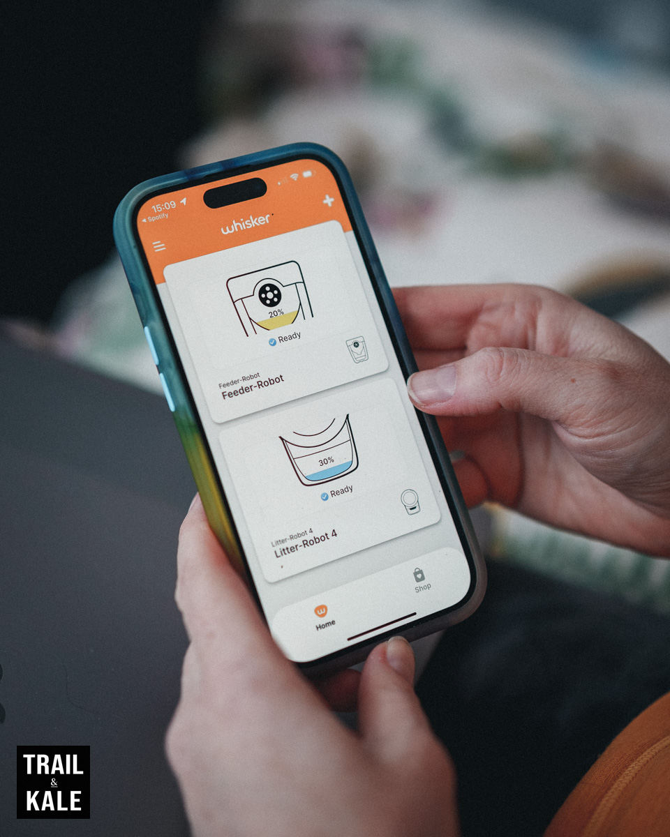 The Whisker app is very well polished and has lots of useful information about the Litter-Robot, and Feeder-Robot