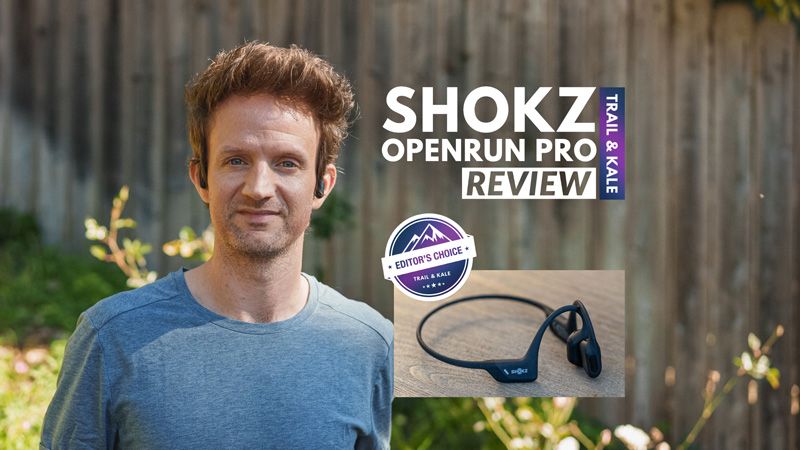 Aftershokz Review OpenRun Pro bone conduction headphones Trail and Kale BLOG alt