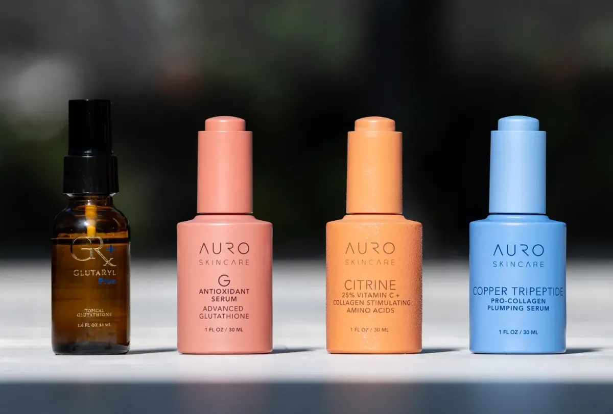 auro gsh transdermal glutathione Wellness review: 30 days in, 4 products tested daily MD:Selfcare Venature Glutathione 50X Tone Size:30-Piece