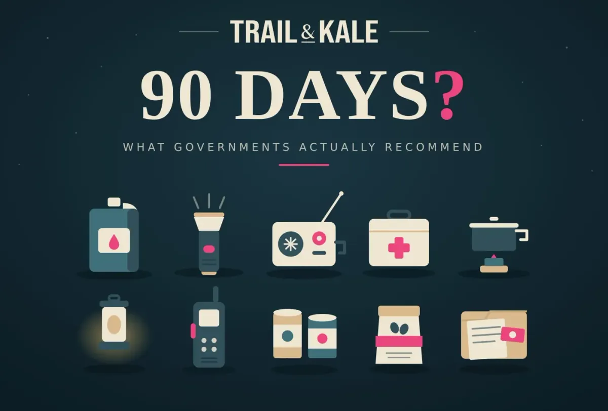 90 days of supplies? What governments actually recommend