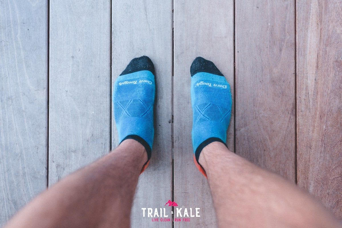 Darn Tough running socks review - Vertex No Show Tab Ultra-light cushion - Trail & Kale-1-min