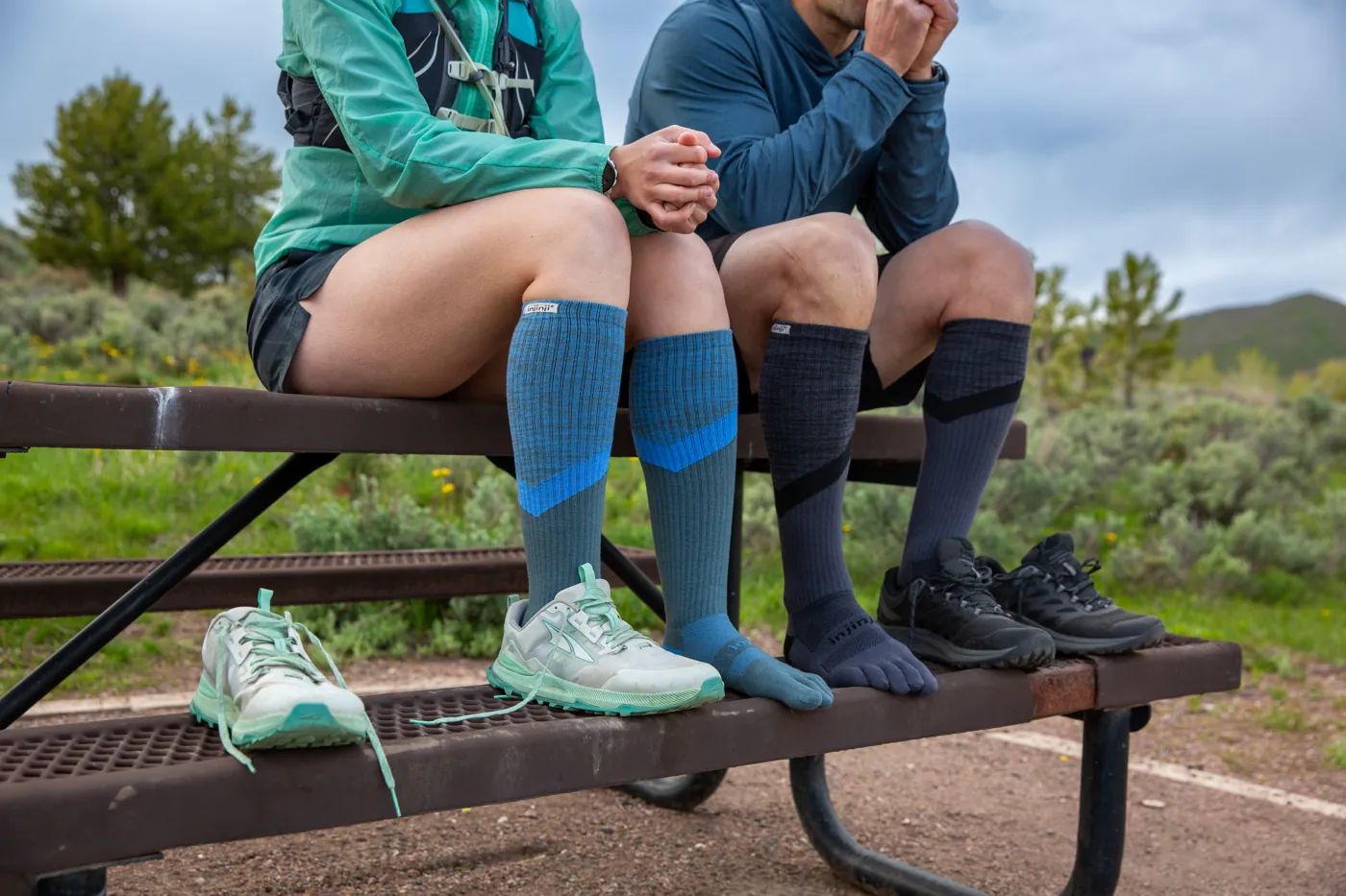 Injinji Trail Midweight OTC toesocks offer full-calf coverage for technical trails.jpg