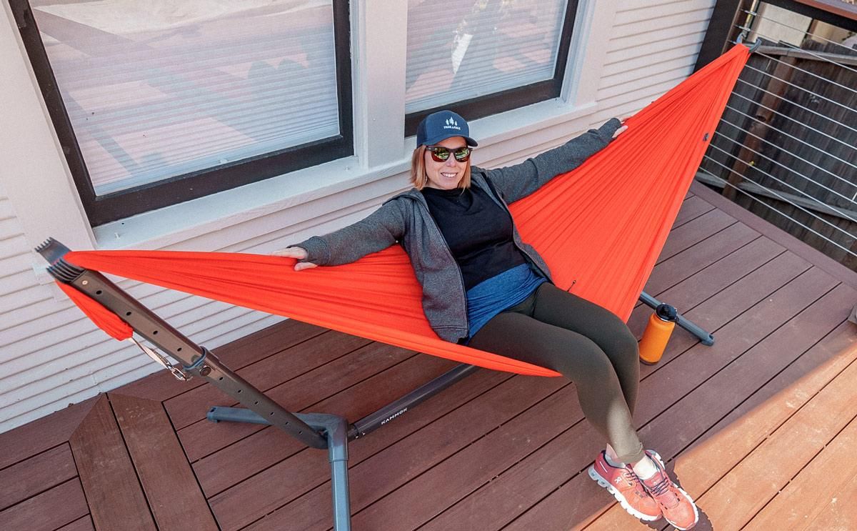Kammok Swiftlet review A Go Anywhere Portable Hammock Stand by Trail and Kale