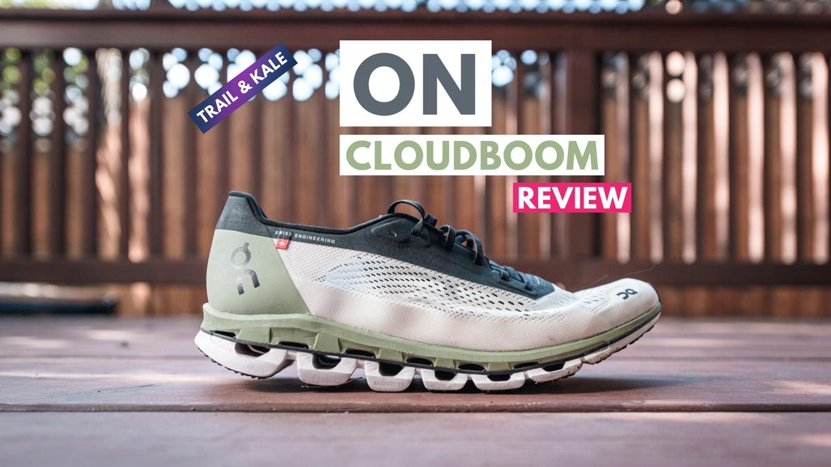 On Cloudboom Review featured carbon plate racing shoes trail and kale