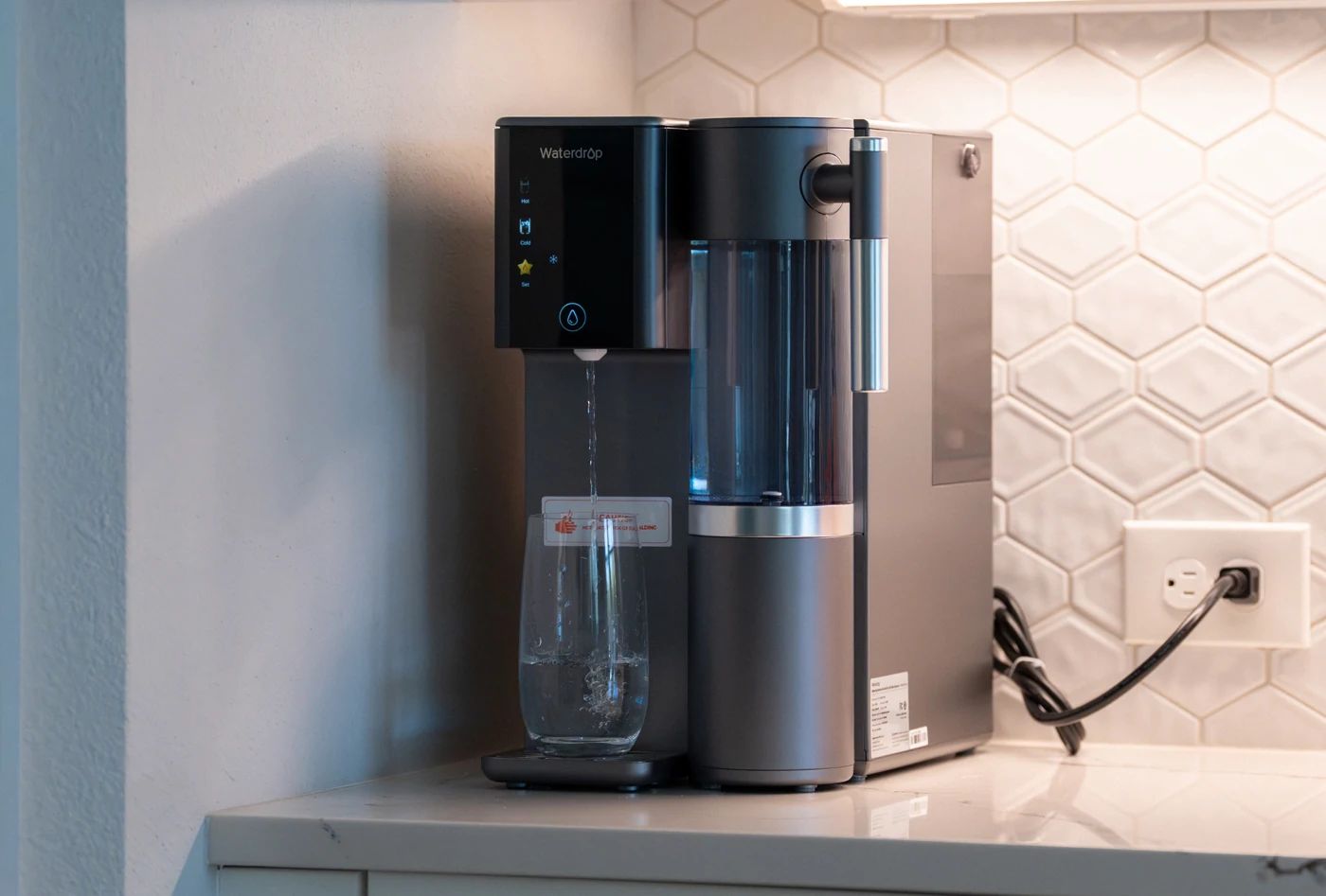 Waterdrop A2 countertop RO hot cold water filter review