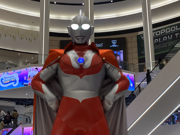 Bonus: The boys and I were Big Friends in a New Jersey shopping mall at Ultraman Live