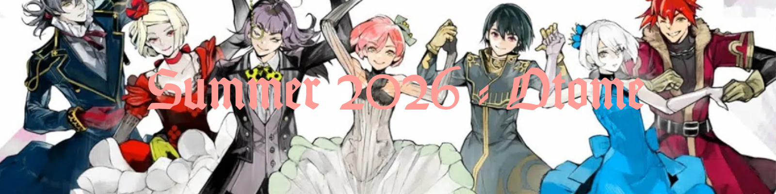 The cast of Jack Jeanne taking a bow with the text Summer 2026 - Otome written across it.