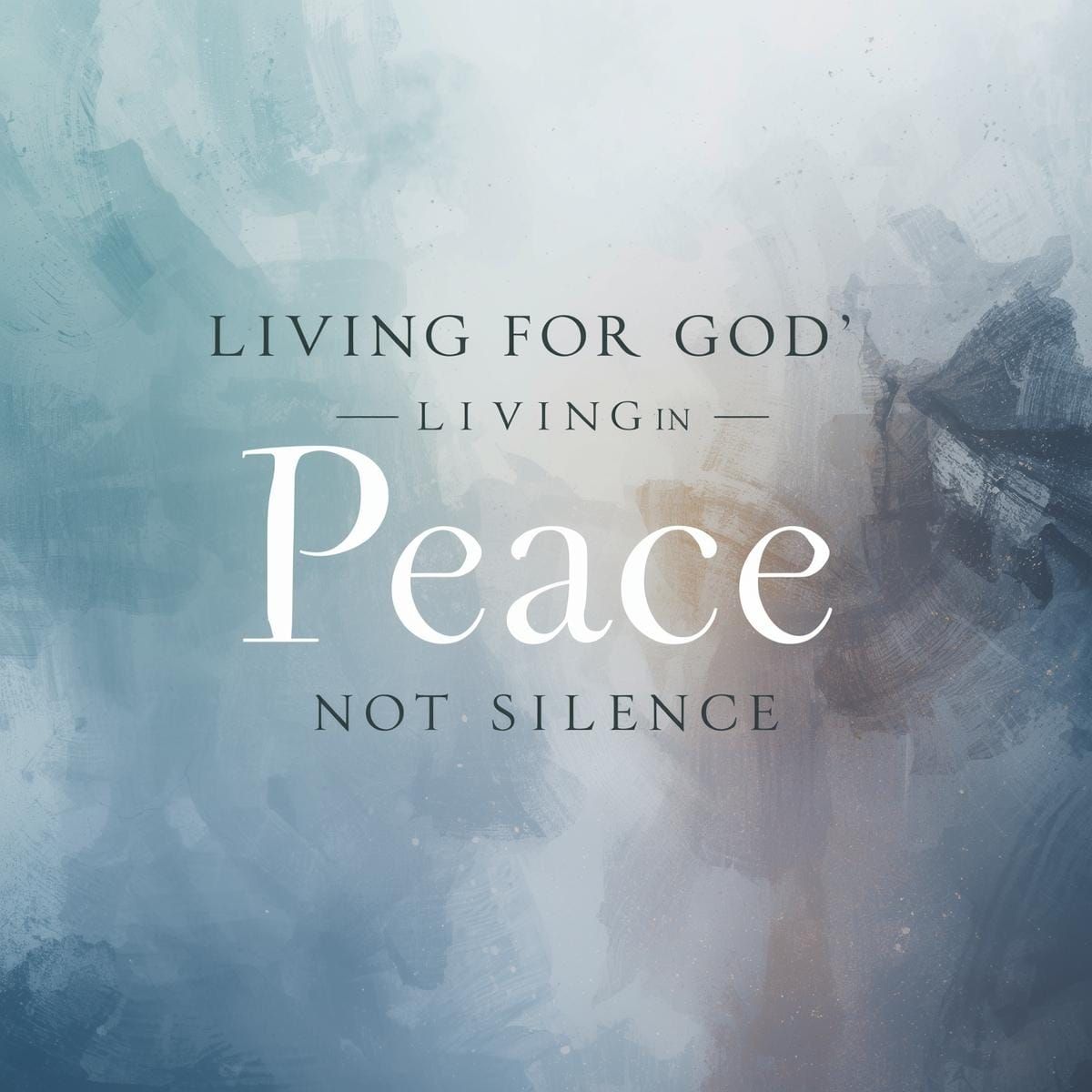 Living In Peace Without Staying Silent